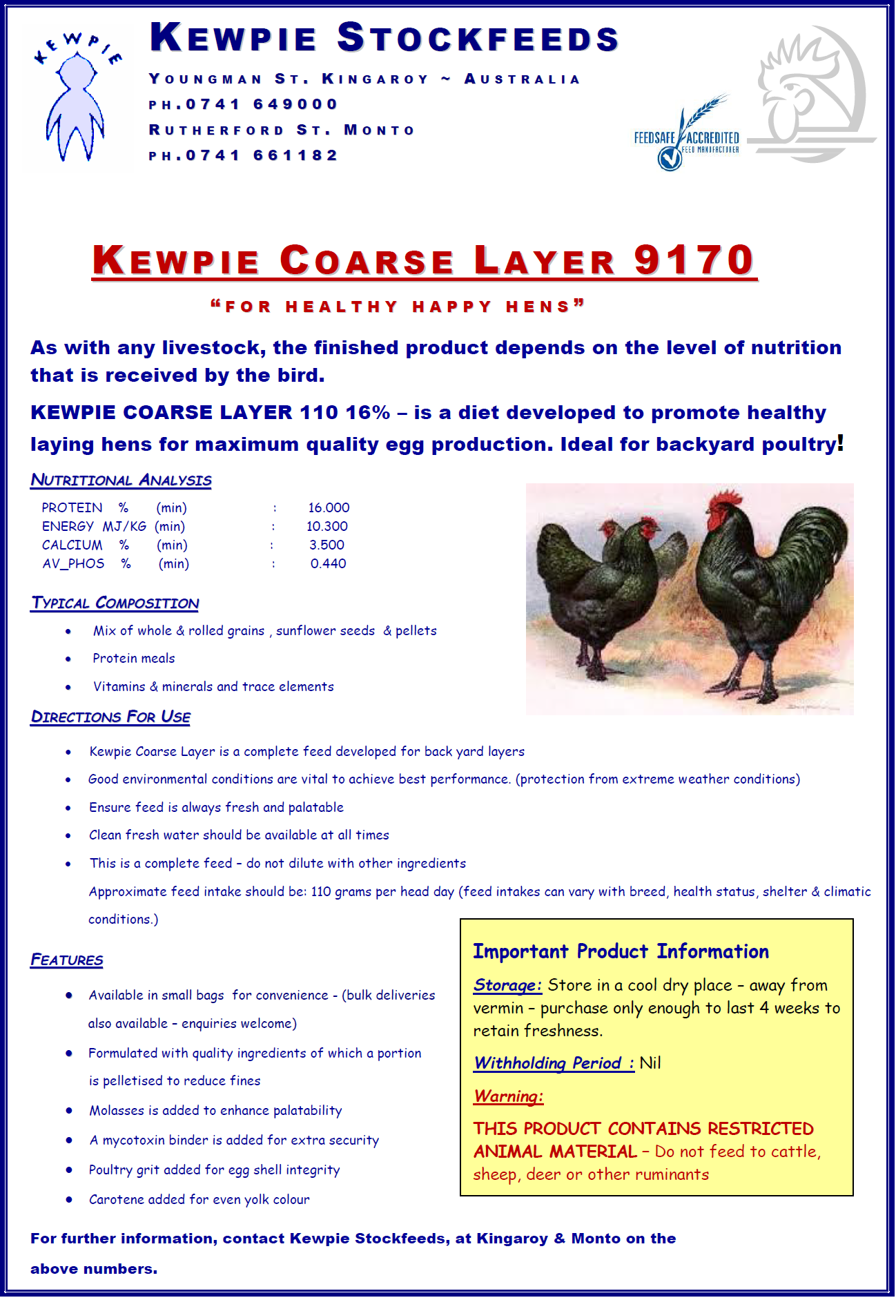 Kewpie Coarse Layer 9170